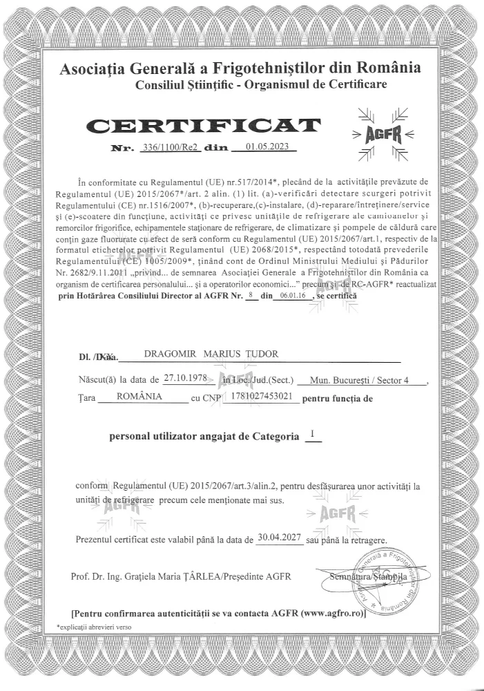 AGFR DRAGOMIR MARIUS TUDOR