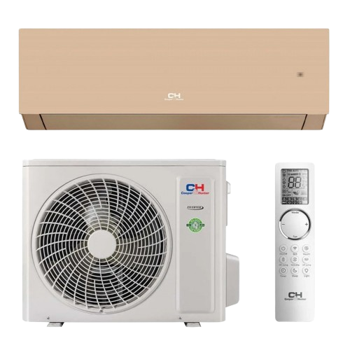 Aparat de aer condiționat Cooper & Hunter Majesty CH-S12FTXAM (SC / GD), 3.5 kW, 12.000 BTU, 230V,(Varianta Culoare Auriu)