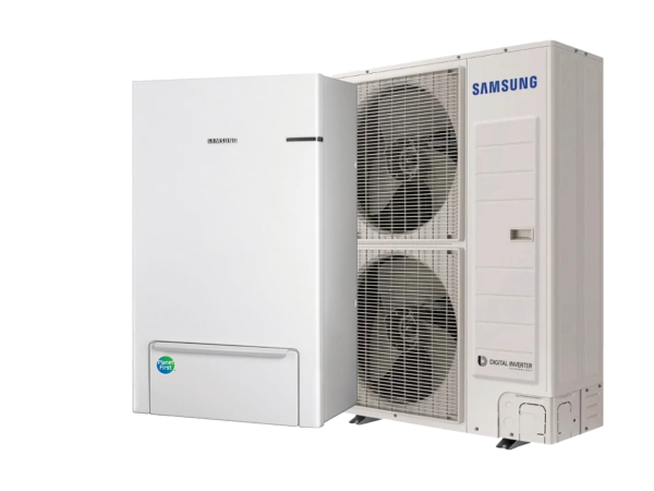 Pompă de căldură aer-apă Samsung EHS Split 12 kW trifazată (AE160ANYDGH/EU + AE120AXEDGH/EU), clasă energetică A+++
