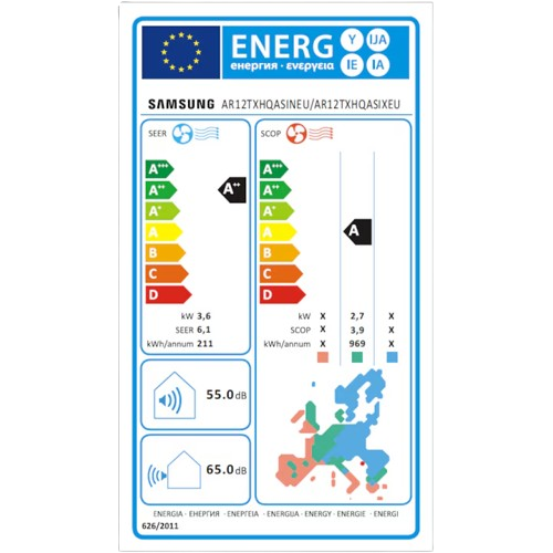 Aparat de aer condiționat Samsung WindFree™ Avant S2 R32 15000 BTU AR70F15C1AWNEU/AR70F15C1AWXEU Unitate Interna + Externa