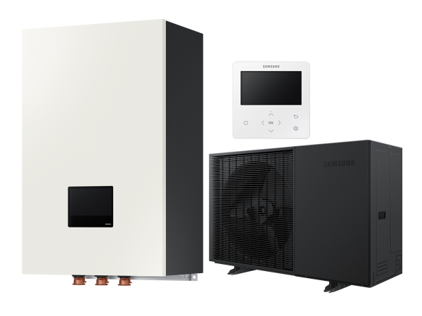Pompă de Căldură Hibridă Samsung EHS Quint 12.5 kW MONOFAZATĂ (AE160DN*MPK/EU + AE125HCTPES/EU), Clasa A+++, Recuperare de Căldură, R32